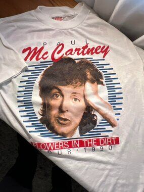 RARE 1990 Paul McCartney Flowers In The Dirt Tour Tee